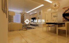 沈阳金地铂悦90平户型现代风格装修案例效果图